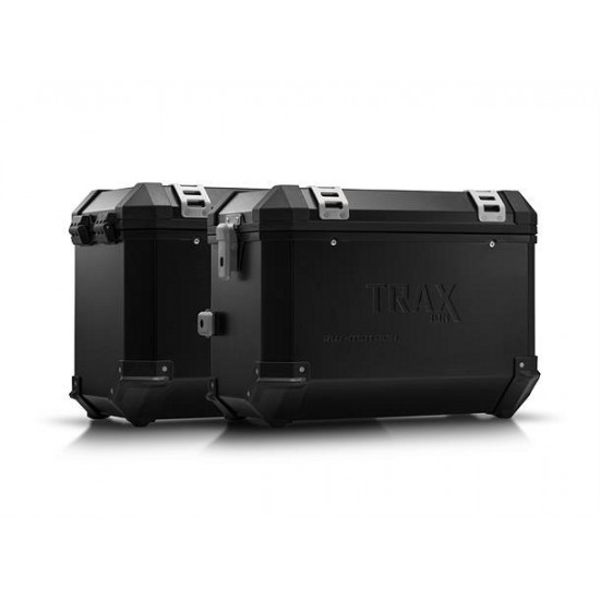 SW-Motech™ Juego de maletas de aluminio TRAX Evo 37/37Lt Black laterales con soporte Suzuki DL 1000 V-Strom (2014-2020)