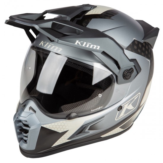 Klim™ Casco de carbono Krios Pro Adventure Helmet ECE/DOT - Charger Gray