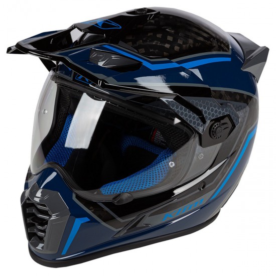Klim Casco Krios Pro Adventure Helmet ECE/DOT - Mekka Kinetik Blue