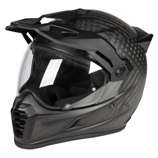 Klim™ Casco de carbono Krios Pro Adventure Helmet ECE/DOT - Matte Black