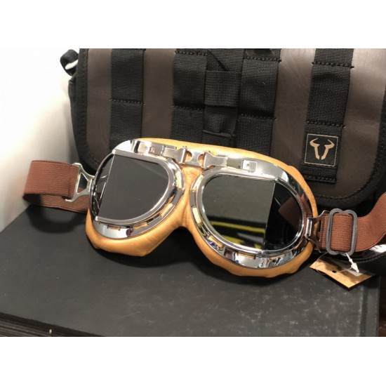 CRG™ Casco Vintage Aviator Pilot Style Goggle T08 Multi-color Lens