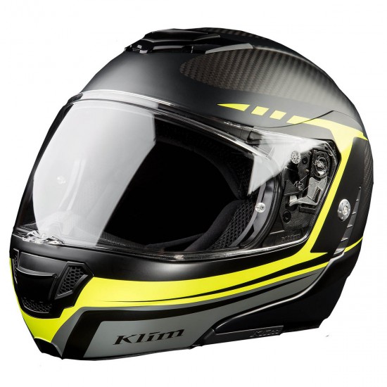 Klim™ Casco de carbono TK1200 Illumino Hi-Viz Yellow Helmet ECE/DOT