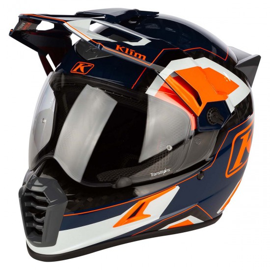 Klim™ Casco de carbono Krios Pro Adventure Helmet ECE/DOT - Rally Striking Orange