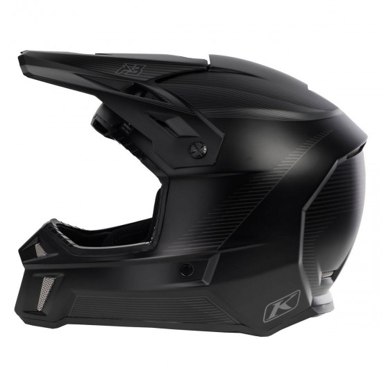 Klim F3 Off-Road Enduro Cross Helmet - Black Stealth Edition (ECE/DOT APPROVED)