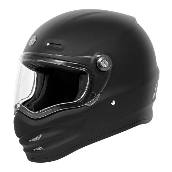 TORC T9 Flat Black Retro Full Face Helmet (ECE/DOT APPROVED)