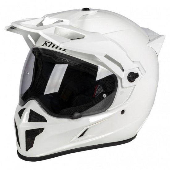 Klim Krios Karbon Adventure Helmet (ECE/DOT) - Gloss White