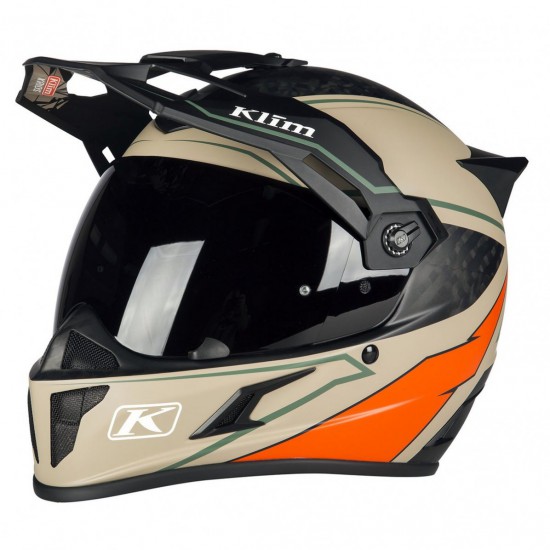 Klim™ Casco de carbono Krios Karbon Adventure Helmet ECE/DOT - Valiance Dune