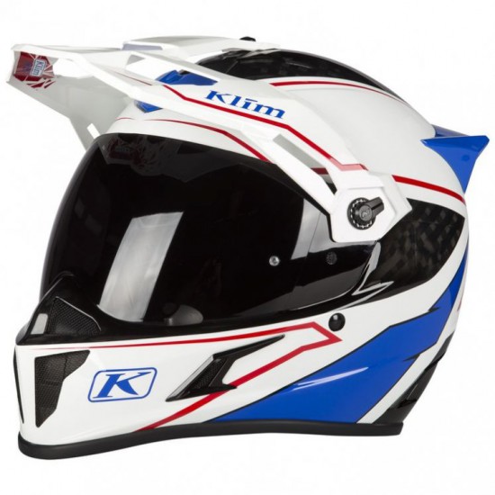 Klim Krios Karbon Adventure Helmet ECE/DOT - Valiance White