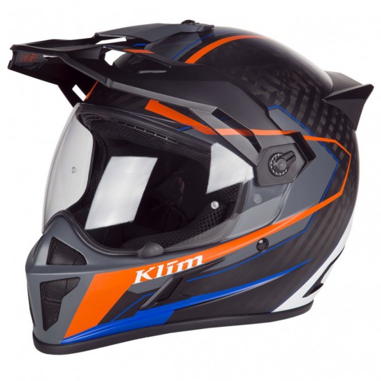 Klim Krios Karbon Adventure Helmet ECE/DOT - Vanquish Orange