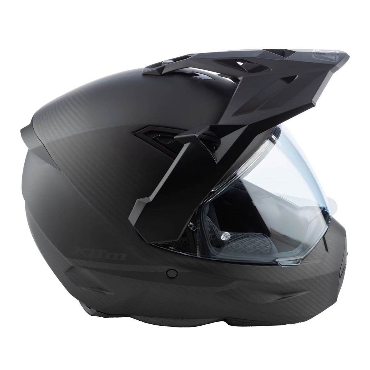 Klim Casco de carbono X1 Alpha Carbon Fiber Adventure Helmet ECE/DOT - Black Matt
