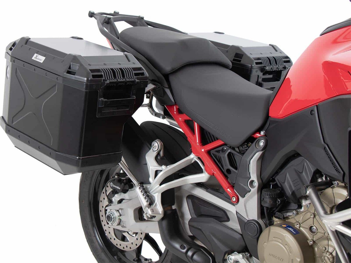 Hepco&Becker Juego de maletas de aluminio Originales Cutout para Multistrada V4/S/SS/PP/Rally 21-