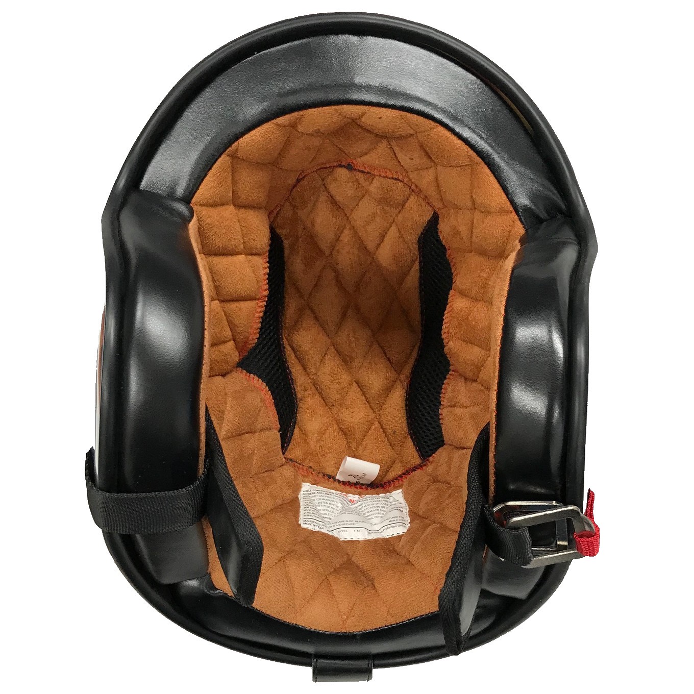 TORC Casco T50 Gloss White Retro 3/4 Open Face Helmet (DOT)