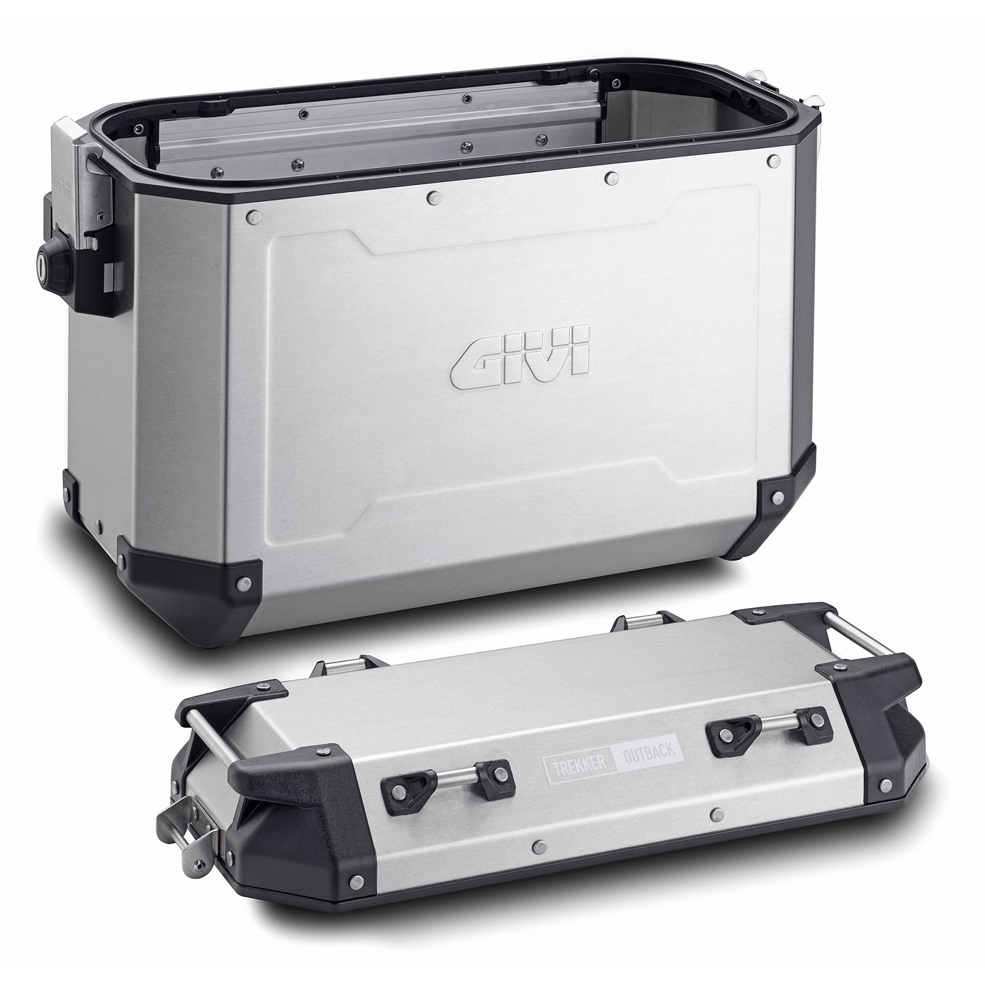 Givi Juego de maletas de aluminio Trekker Outback 37L Side Cases
