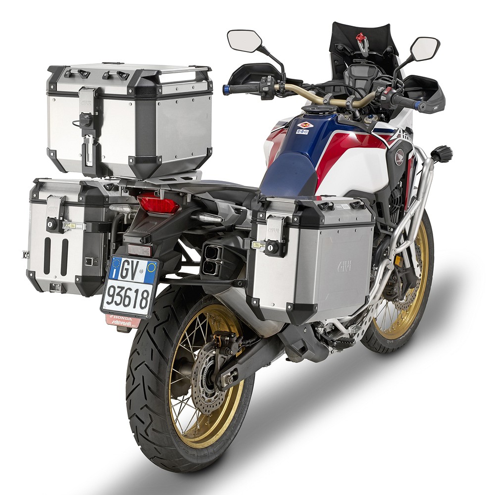Givi Juego de maletas de aluminio Trekker Outback 37L Side Cases