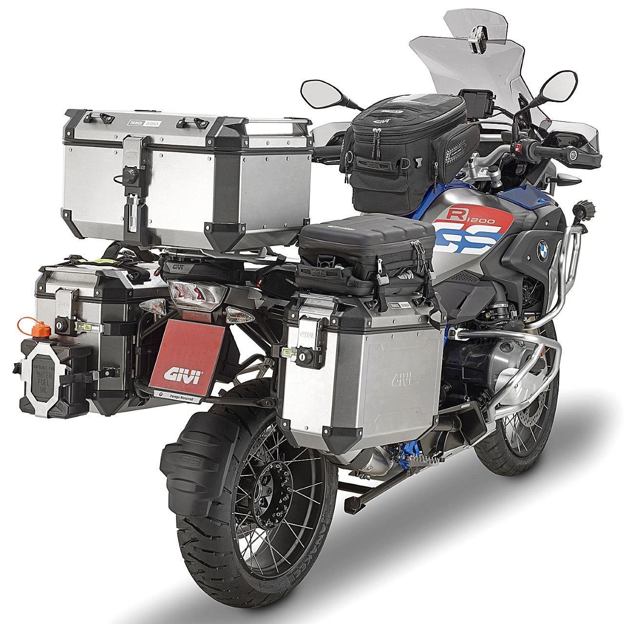 Givi Juego de maletas de aluminio Trekker Outback 37L Side Cases