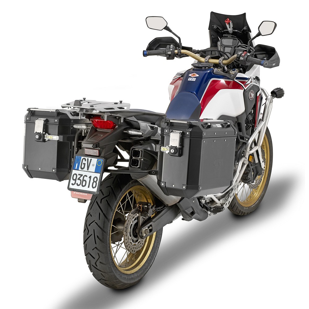 Givi Juego de maletas de aluminio Trekker Outback 37L Side Cases Black Line