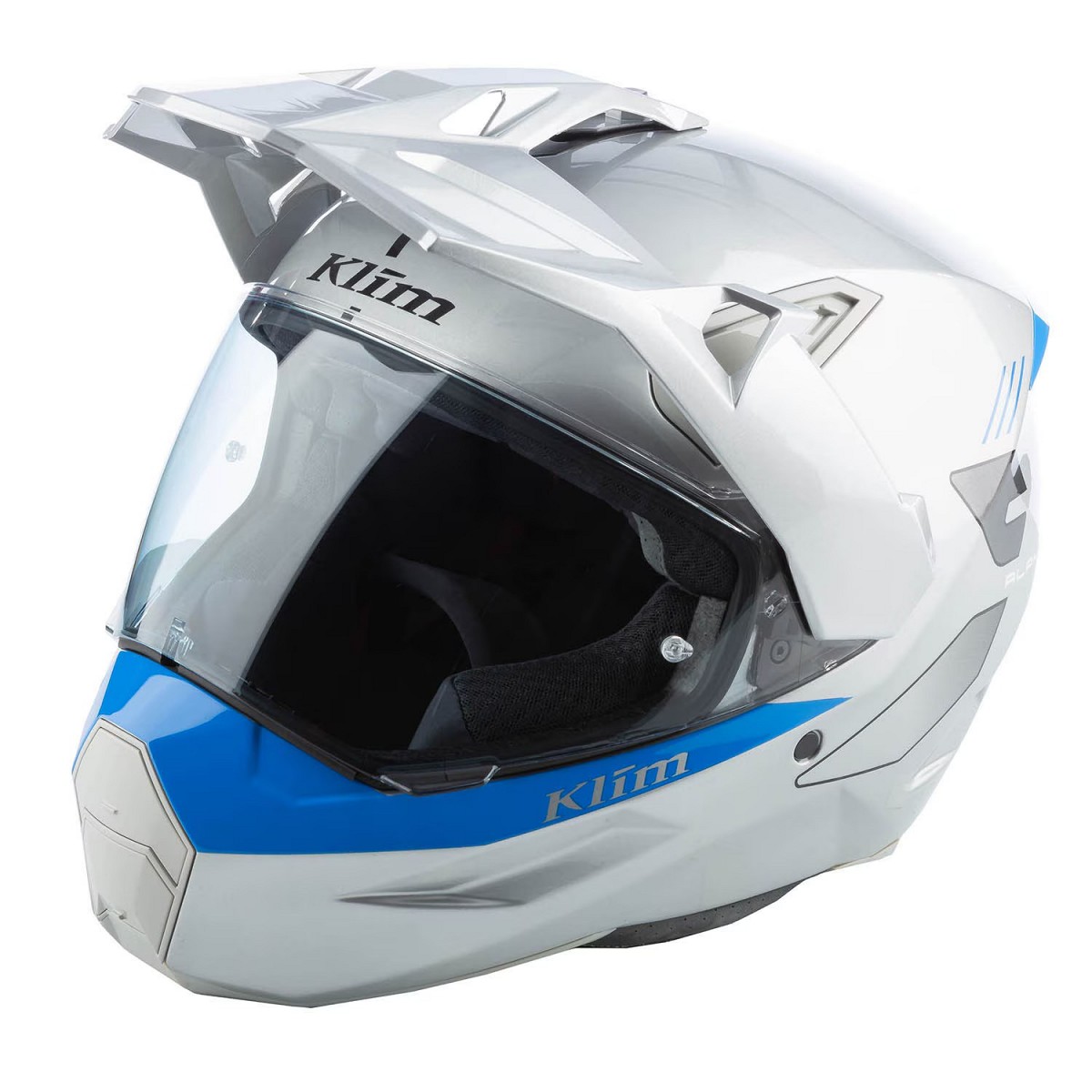 Klim Casco de carbono X1 Alpha Carbon Fiber Adventure Helmet ECE/DOT  - Electric Blue