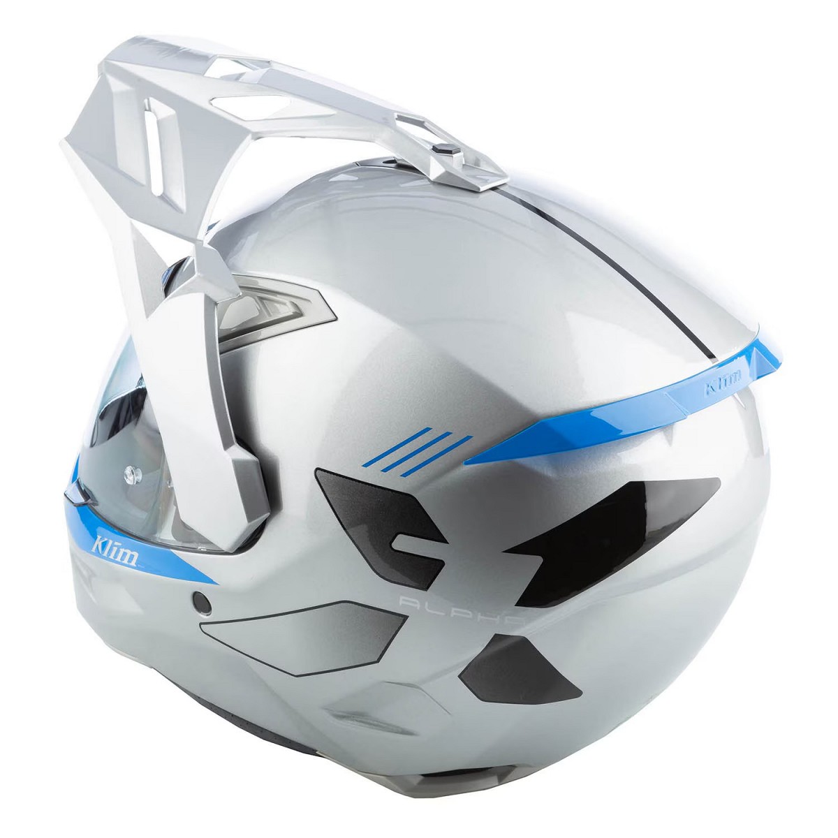 Klim Casco de carbono X1 Alpha Carbon Fiber Adventure Helmet ECE/DOT  - Electric Blue