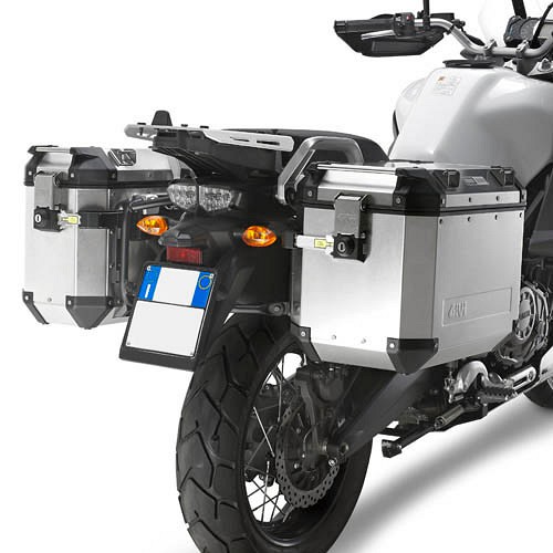 Givi Juego de maletas de aluminio Trekker Outback 37/37Lt con soportes Yamaha 1200 Super Tenere