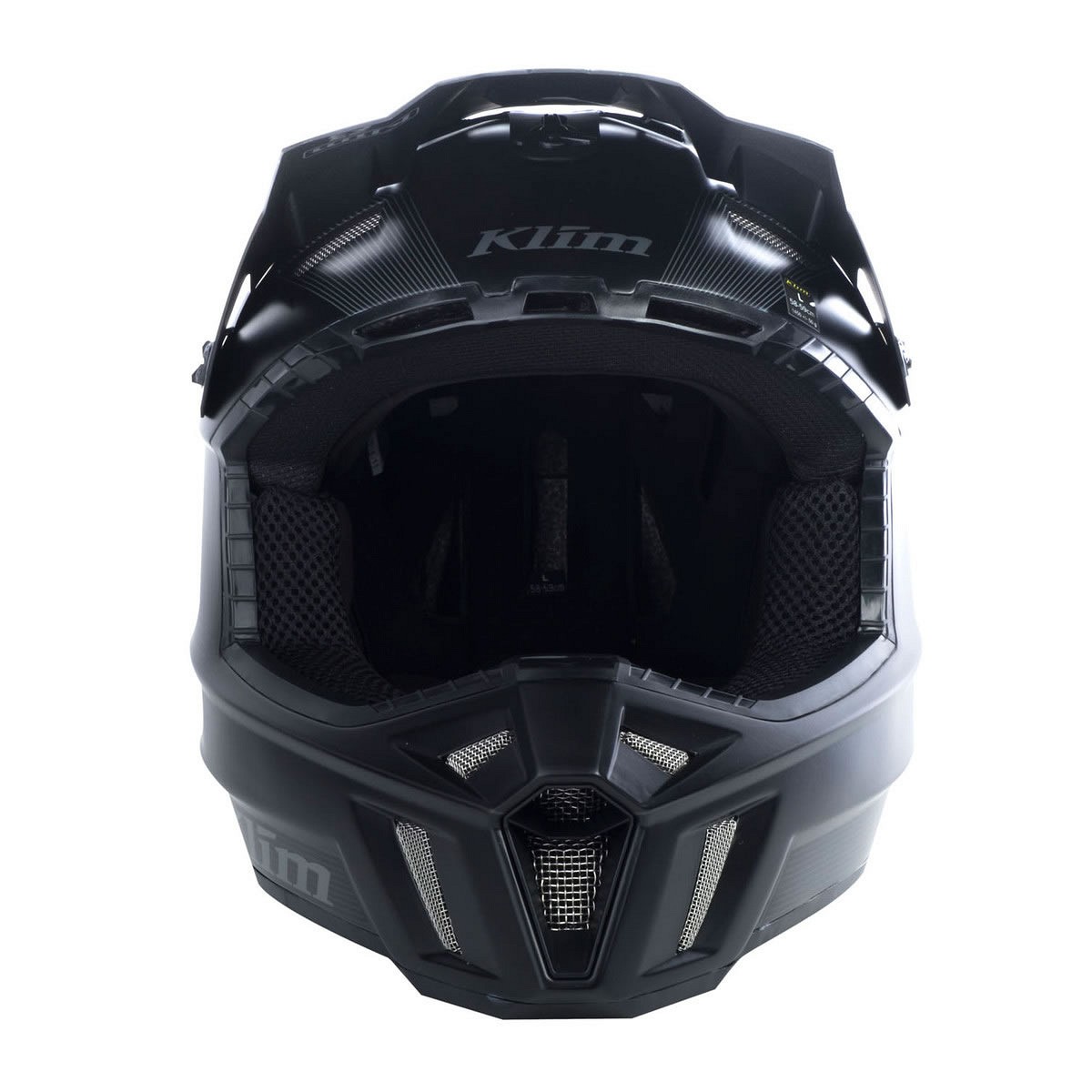 Klim Casco deportivo F3 Off-Road Enduro Cross Helmet - Black Stealth Edition (ECE/DOT APPROVED)