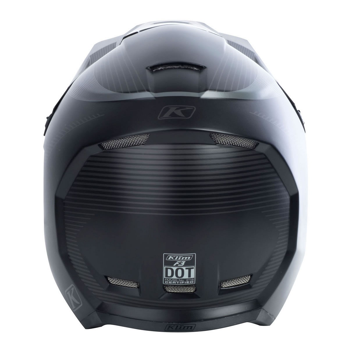 Klim Casco deportivo F3 Off-Road Enduro Cross Helmet - Black Stealth Edition (ECE/DOT APPROVED)