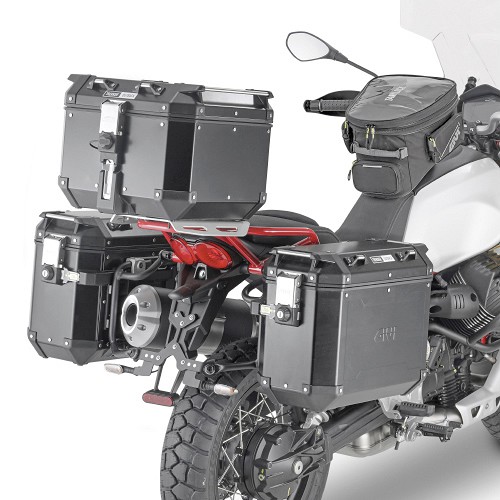 Givi Juego de maletas de aluminio Trekker Outback para Moto Guzzi V85 TT