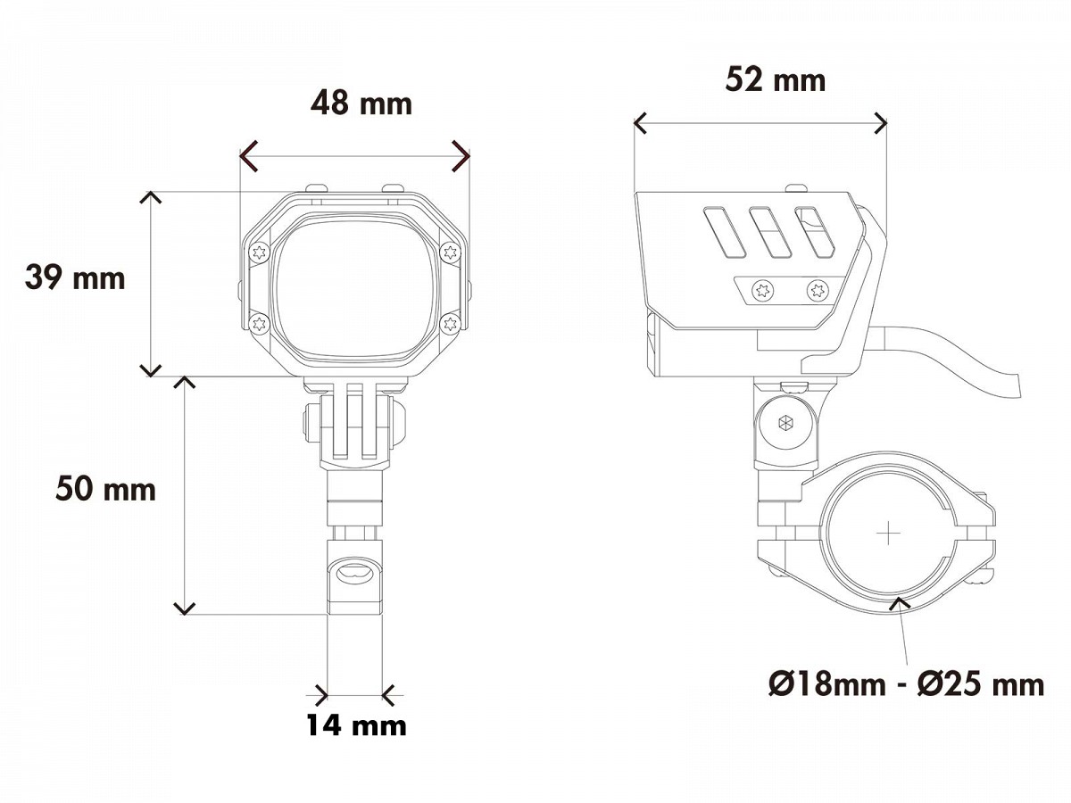 Hepco&Becker Luces adicionales LED Antifog Universales NOVA